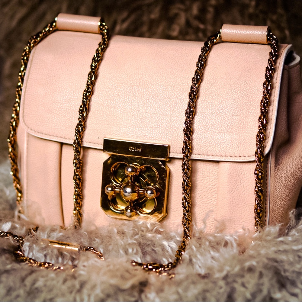 CHLOE Goatskin Medium Elsie Shoulder Bag